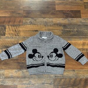 Gap x Disney Gray Kids Sweater with Mickey Mouse Design